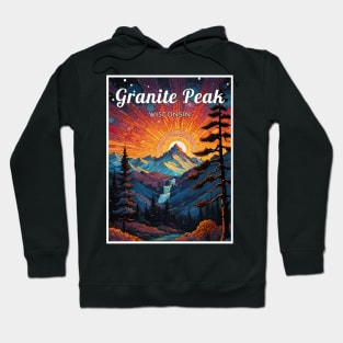 Granite Peak Wisconsin usa ski Hoodie